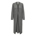 ONLY Alpha L/S Maxi Strik Cardigan - Medium Grey Melange