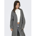 ONLY Alpha L/S Maxi Strik Cardigan - Medium Grey Melange