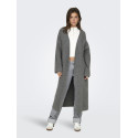 ONLY Alpha L/S Maxi Strik Cardigan - Medium Grey Melange