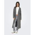 ONLY Alpha L/S Maxi Strik Cardigan - Medium Grey Melange