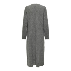 ONLY Alpha L/S Maxi Strik Cardigan - Medium Grey Melange