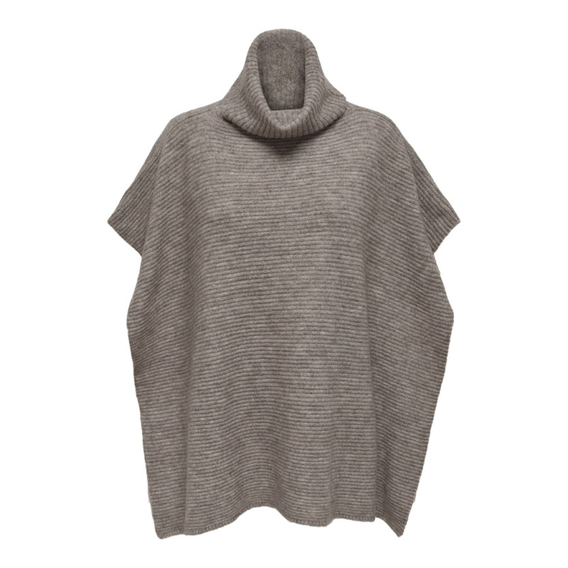 ONLY Lovisa Life Strik Poncho - Camel