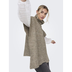 ONLY Lovisa Life Strik Poncho - Camel