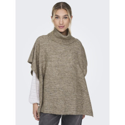 ONLY Lovisa Life Strik Poncho - Camel