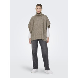 ONLY Lovisa Life Strik Poncho - Camel