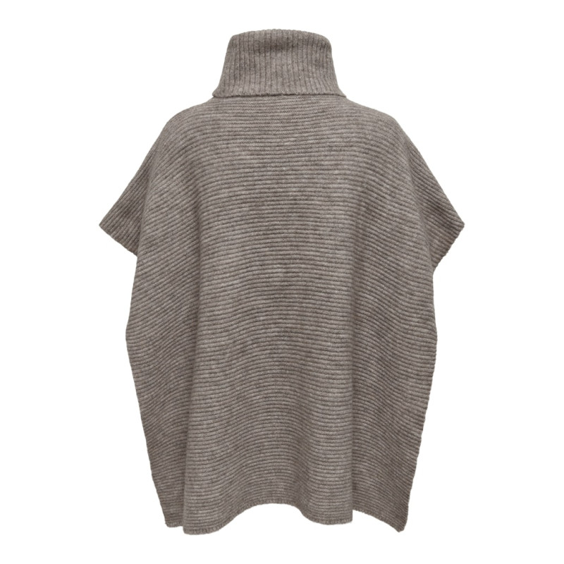 ONLY Lovisa Life Strik Poncho - Camel