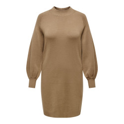 ONLY CARMAKOMA Frida Life Strik Kjole - Toasted Coconut