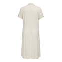 ONLY CARMAKOMA Siesta S/S Midaxi Hør Kjole - Moonbeam