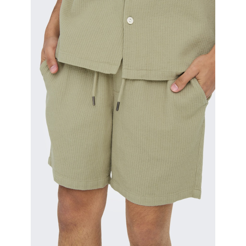 ONLY & SONS Bertil Waffle Shorts - Twill