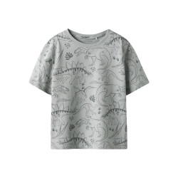 NAME IT MINI Valther T-shirt - Aqua Gray
