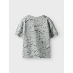 NAME IT MINI Valther T-shirt - Aqua Gray