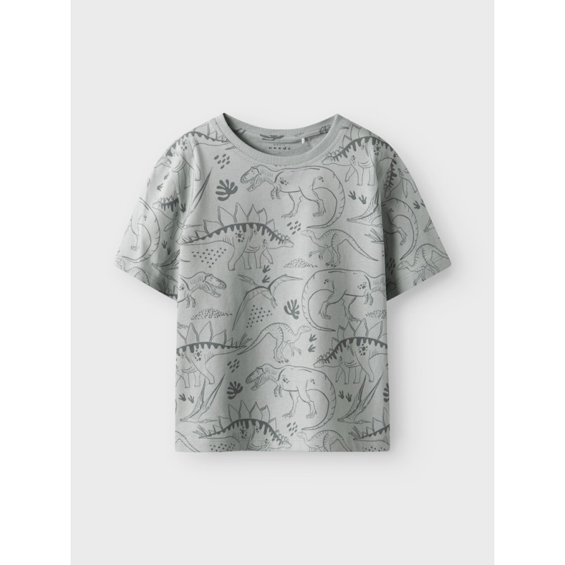 NAME IT MINI Valther T-shirt - Aqua Gray