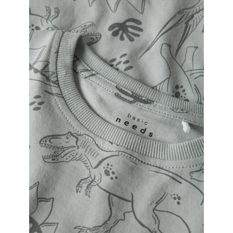 NAME IT MINI Valther T-shirt - Aqua Gray