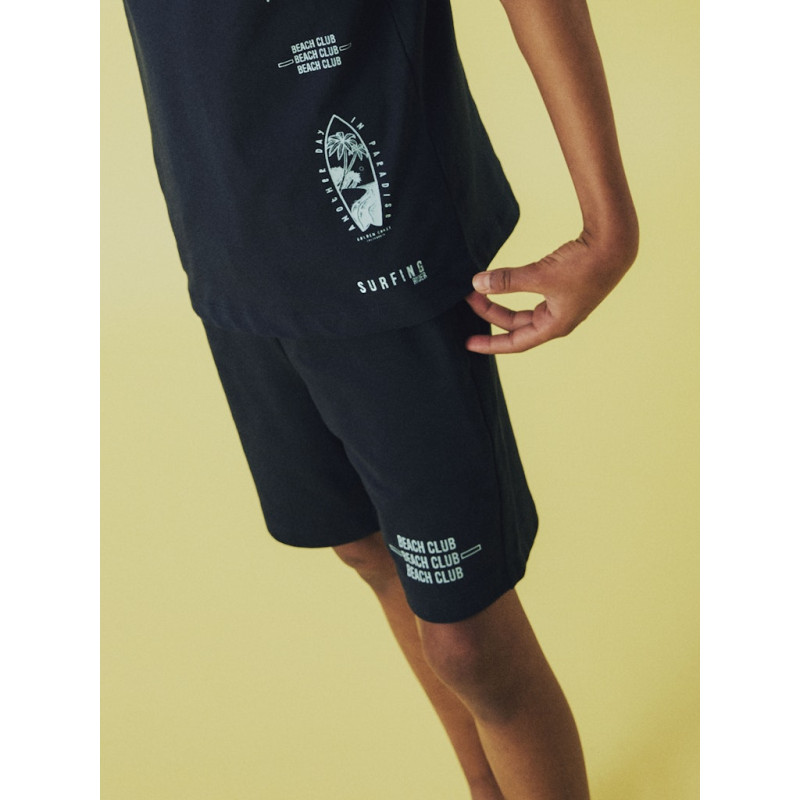 NAME IT KIDS Henlo Sweat Shorts - Dark Sapphire