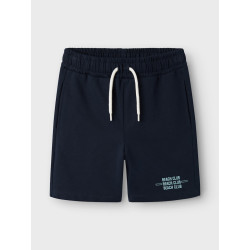 NAME IT KIDS Henlo Sweat Shorts - Dark Sapphire