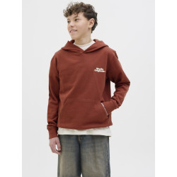 JACK & JONES JUNIOR Paros Type Hoodie - Arabian Spice