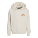 JACK & JONES JUNIOR Paros Type Hoodie - Antique White