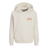 JACK & JONES JUNIOR Paros Type Hoodie - Antique White