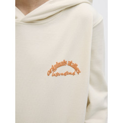 JACK & JONES JUNIOR Paros Type Hoodie - Antique White