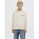 JACK & JONES JUNIOR Paros Type Hoodie - Antique White