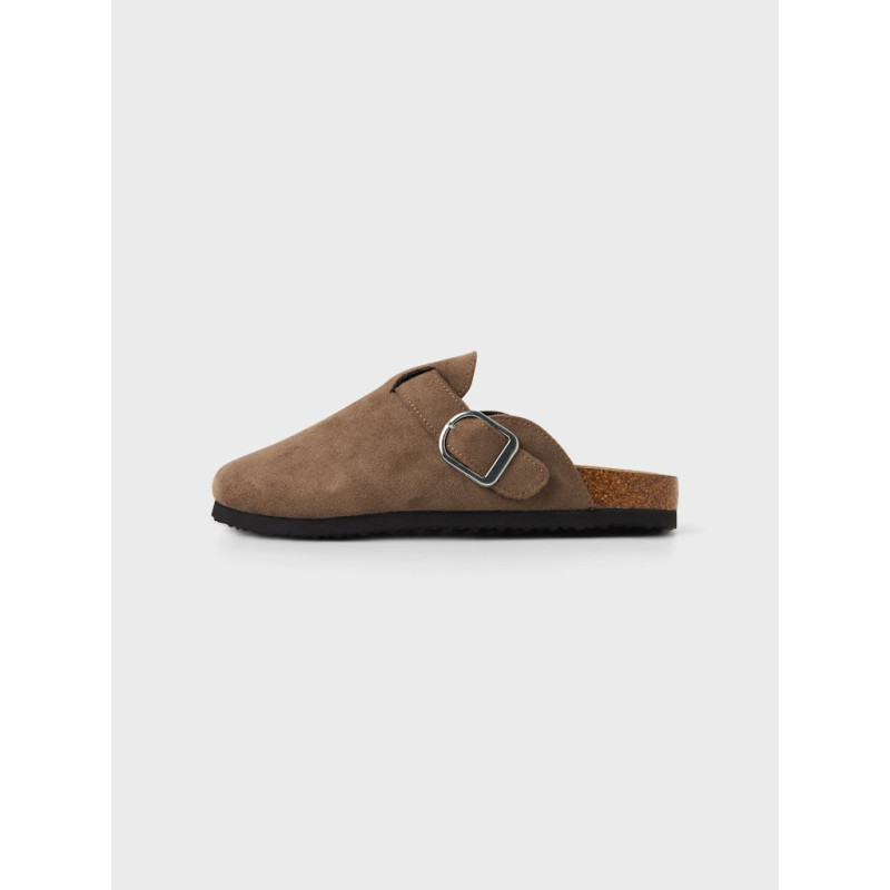 NAME IT KIDS Avery Slippers - Taupe Gray