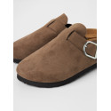 NAME IT KIDS Avery Slippers - Taupe Gray