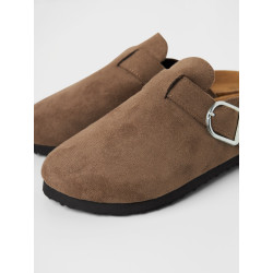 NAME IT KIDS Avery Slippers - Taupe Gray