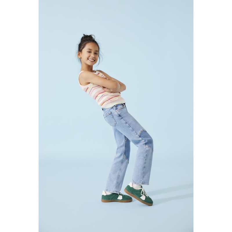 KIDS ONLY Megan Denim Heart Jeans - Medium Blue Denim