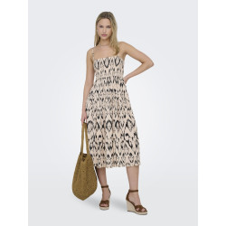 JDY Bree Life S/L Smock Kjole - Cement