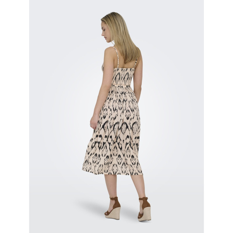 JDY Bree Life S/L Smock Kjole - Cement