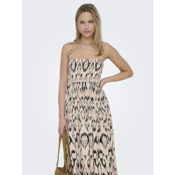 JDY Bree Life S/L Smock Kjole - Cement