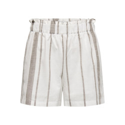 JDY Dorthea Shorts - Cloud Dancer / Shitake