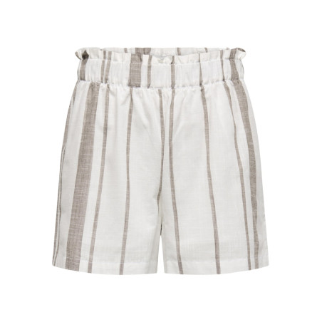 JDY Dorthea Shorts - Cloud Dancer / Shitake