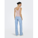 JDY Nanna S/L Broderet Top - Chalk Pink / Cloud Dancer Heart