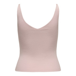 JDY Nanna S/L Broderet Top - Chalk Pink / Cloud Dancer Heart