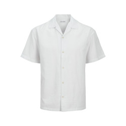 JACK & JONES ESSENTIALS Summer Resort Hør Skjorte - Hvid