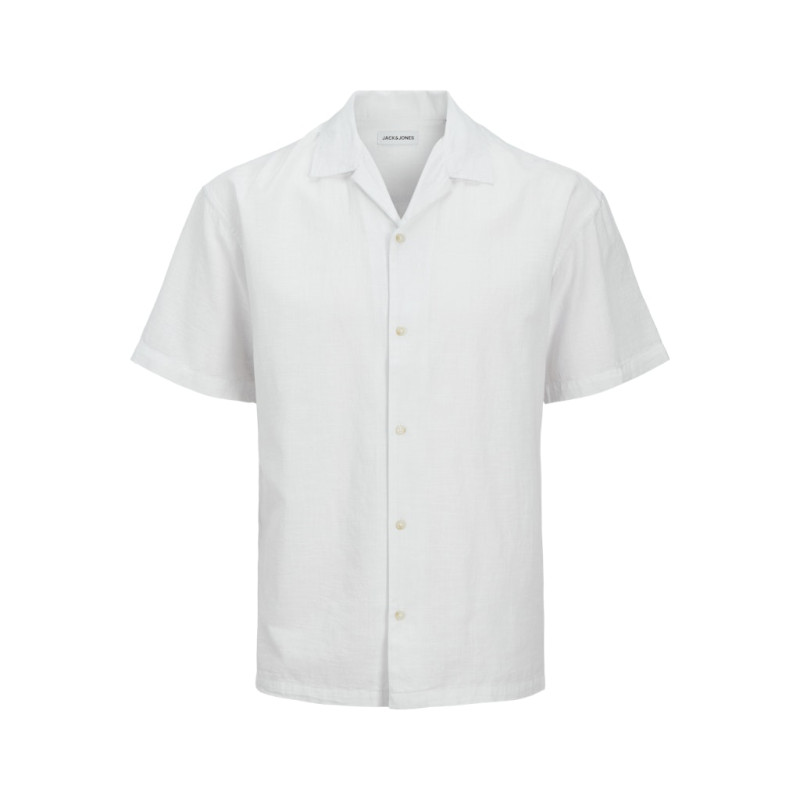 JACK & JONES ESSENTIALS Summer Resort Hør Skjorte - Hvid