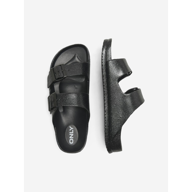 ONLY SHOES Christy Glitter Eva Sandaler - Sort