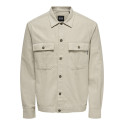 ONLY & SONS Kenneth Hør Overshirt - Silver Lining