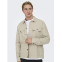 ONLY & SONS Kenneth Hør Overshirt - Silver Lining