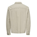 ONLY & SONS Kenneth Hør Overshirt - Silver Lining