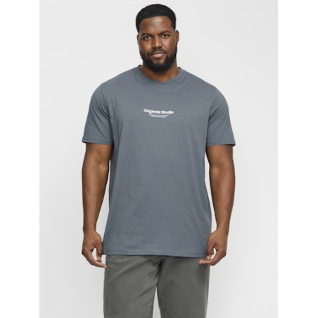 JACK & JONES PLUS - Vesterbro Tee - Stormy weather