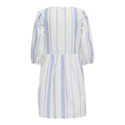 JDY Dorthea Kjole - Cloud Dancer / Della Rubbia Blue