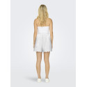 ONLY Lou Life Broderede Shorts - Bright White