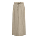 ONLY Caro Hør Maxi Nederdel - Oxford Tan