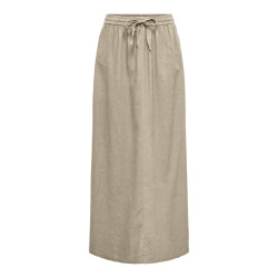 ONLY Caro Hør Maxi Nederdel - Oxford Tan