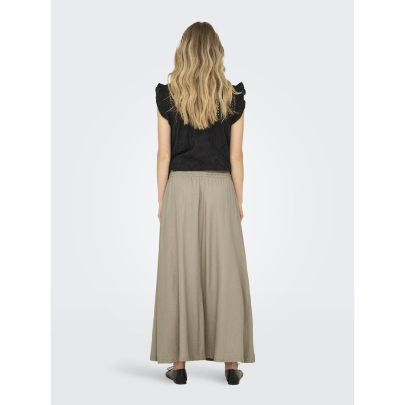 ONLY Caro Hør Maxi Nederdel - Oxford Tan
