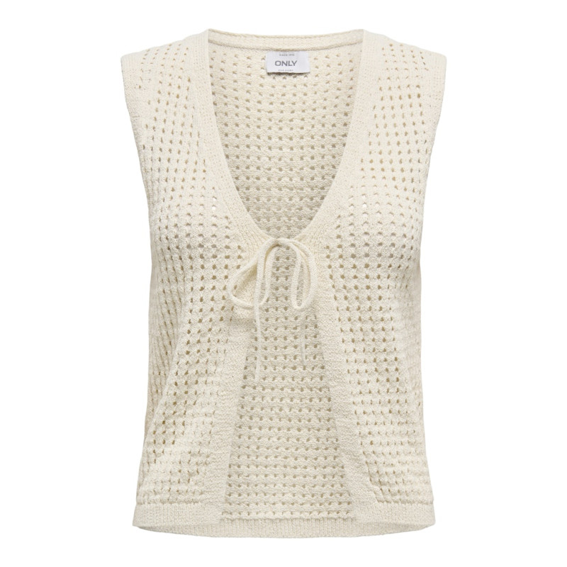 ONLY Annasofia Life Strikket Vest - Birch