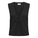 ONLY Annasofia Life Strikket Vest - Sort