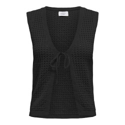ONLY Annasofia Life Strikket Vest - Sort